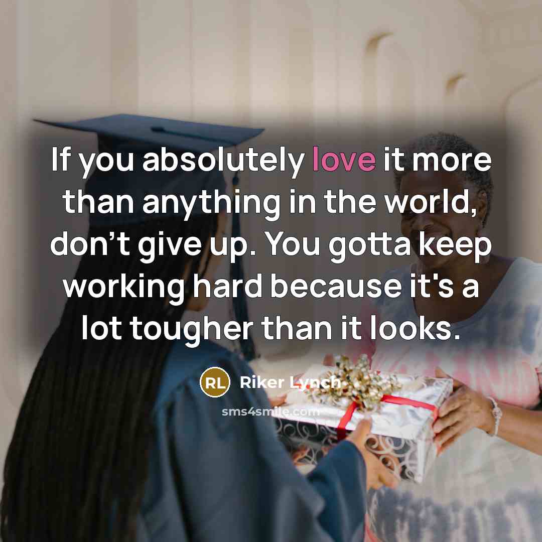 “If you absolutely love it more than anything in the…” quote by Riker Lynch