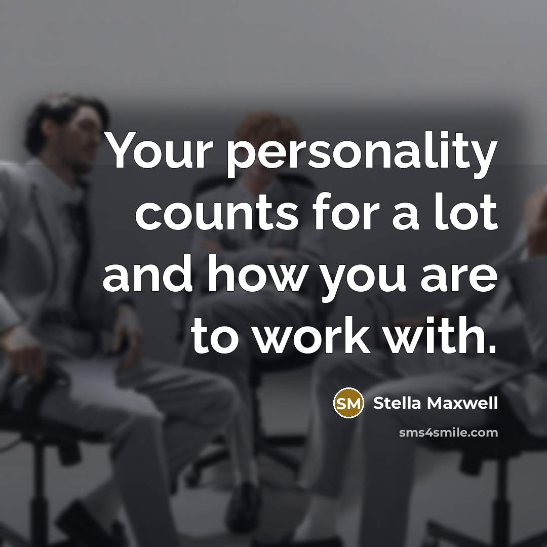 “Your personality counts for a lot and how you are…” quote by Stella Maxwell