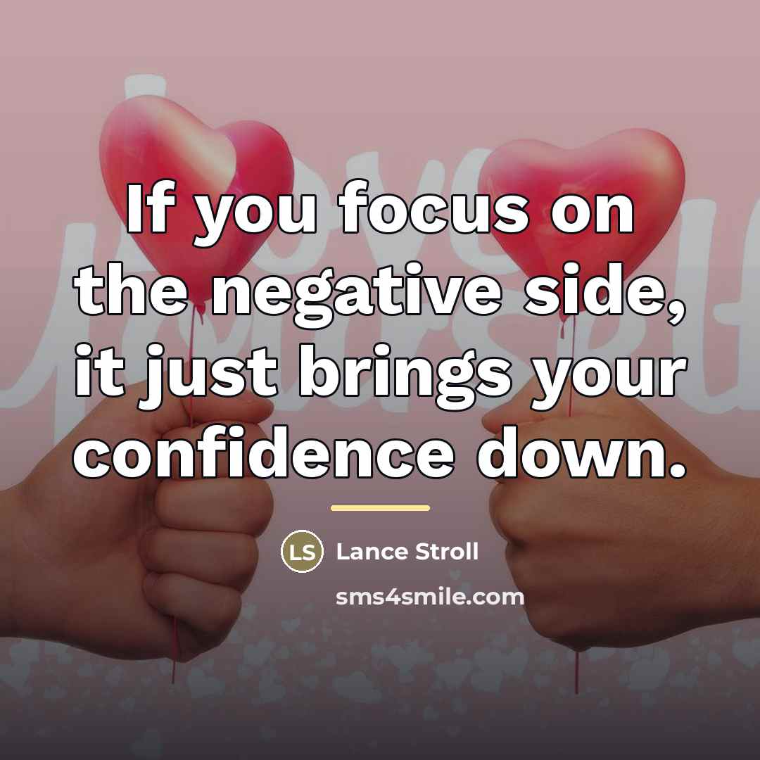 “If you focus on the negative side, it just brings…” quote by Lance Stroll
