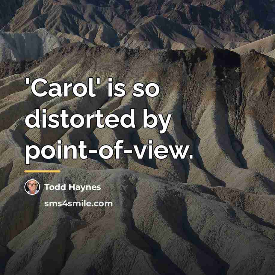 “'Carol' is so distorted by point-of-view.…” quote by Todd Haynes