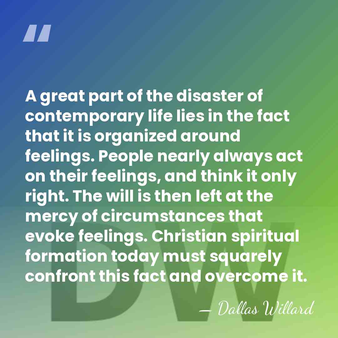 A great part of the disaster of contemporary life lies in the&hellip; - Dallas Willard
