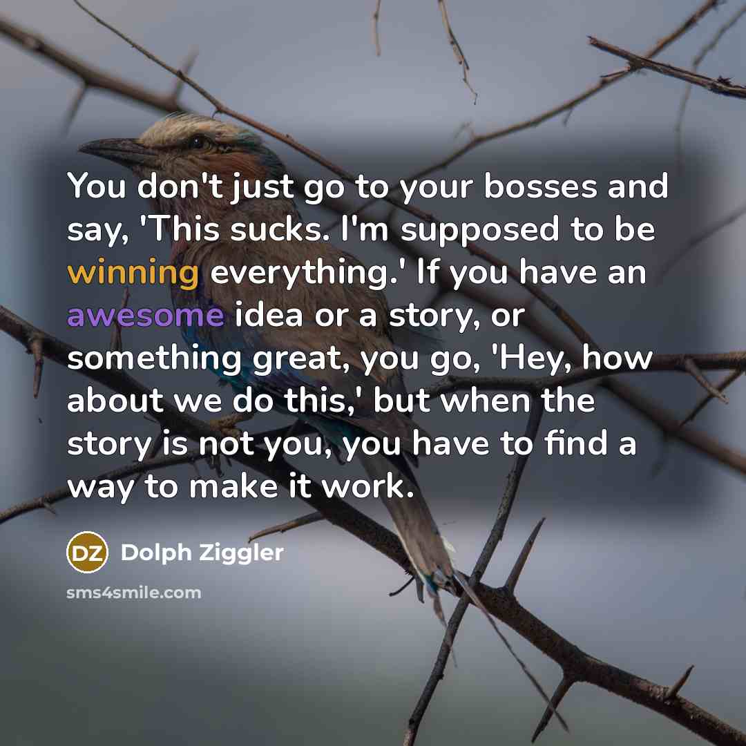 “You don't just go to your bosses and say, 'This…” quote by Dolph Ziggler