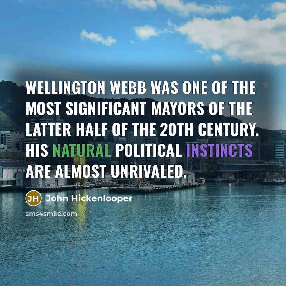 “Wellington Webb was one of the most significant mayors of…” quote by John Hickenlooper