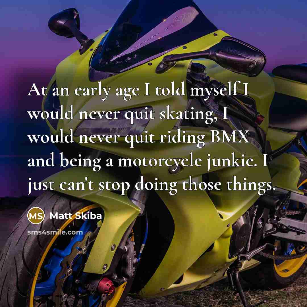 “At an early age I told myself I would never…” quote by Matt Skiba