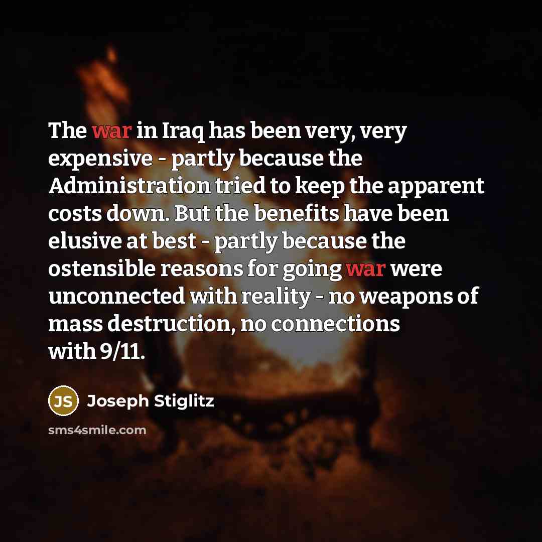“The war in Iraq has been very, very expensive -…” quote by Joseph Stiglitz