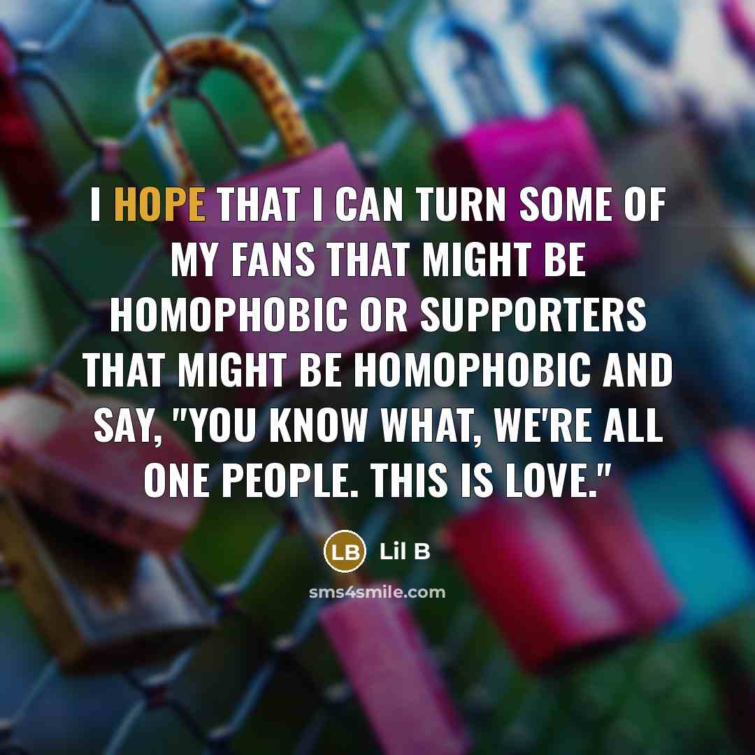 “I hope that I can turn some of my fans…” quote by Lil B