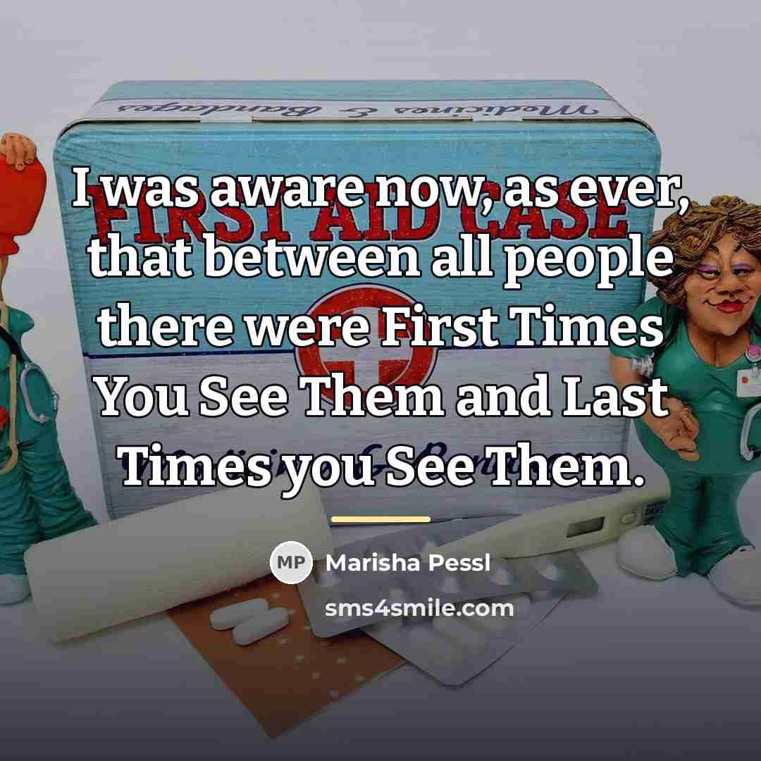“I was aware now, as ever, that between all people…” quote by Marisha Pessl