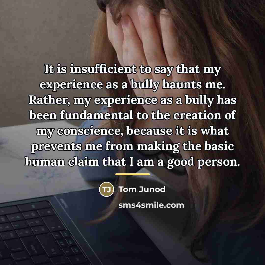“It is insufficient to say that my experience as a…” quote by Tom Junod