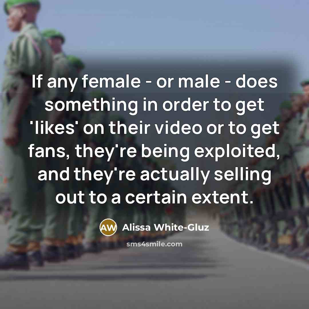 “If any female - or male - does something in…” quote by Alissa White-Gluz