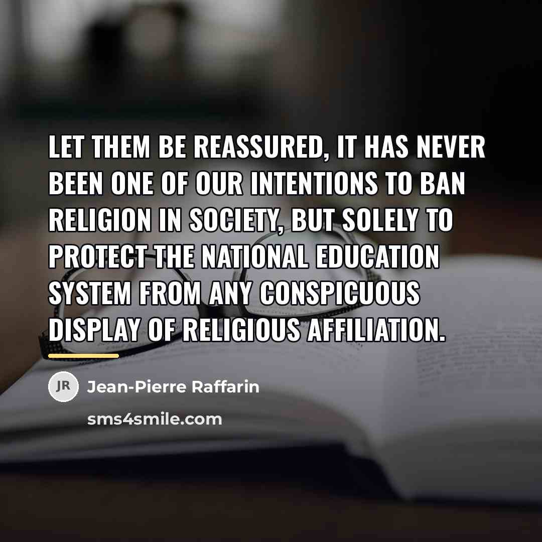 “Let them be reassured, it has never been one of…” quote by Jean-Pierre Raffarin
