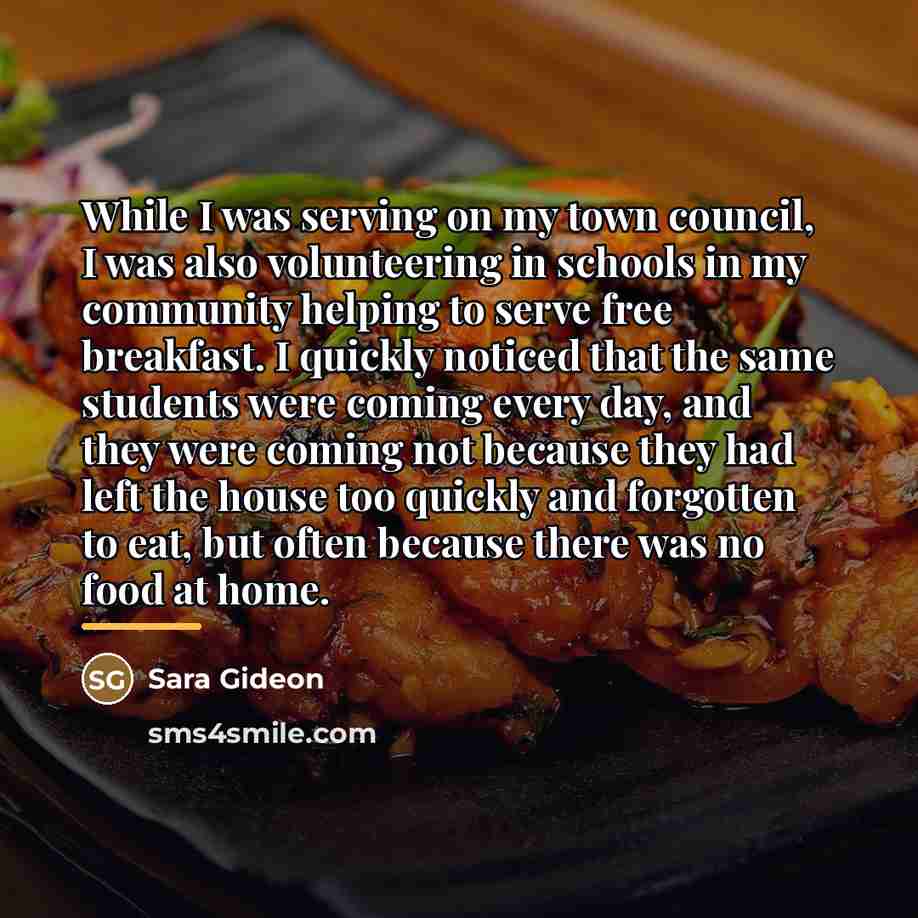 “While I was serving on my town council, I was…” quote by Sara Gideon