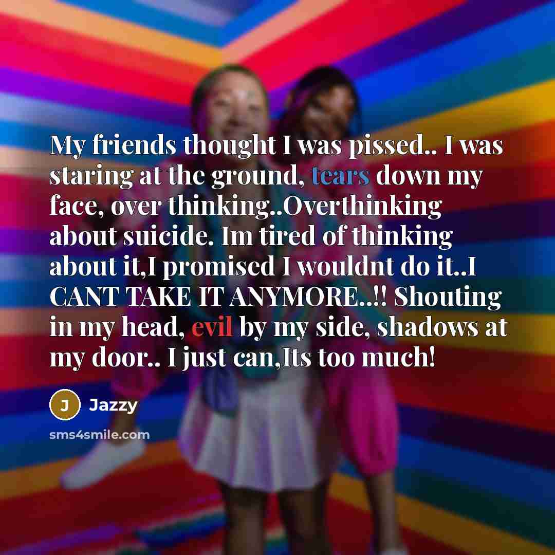 “My friends thought I was pissed.. I was staring at…” quote by Jazzy
