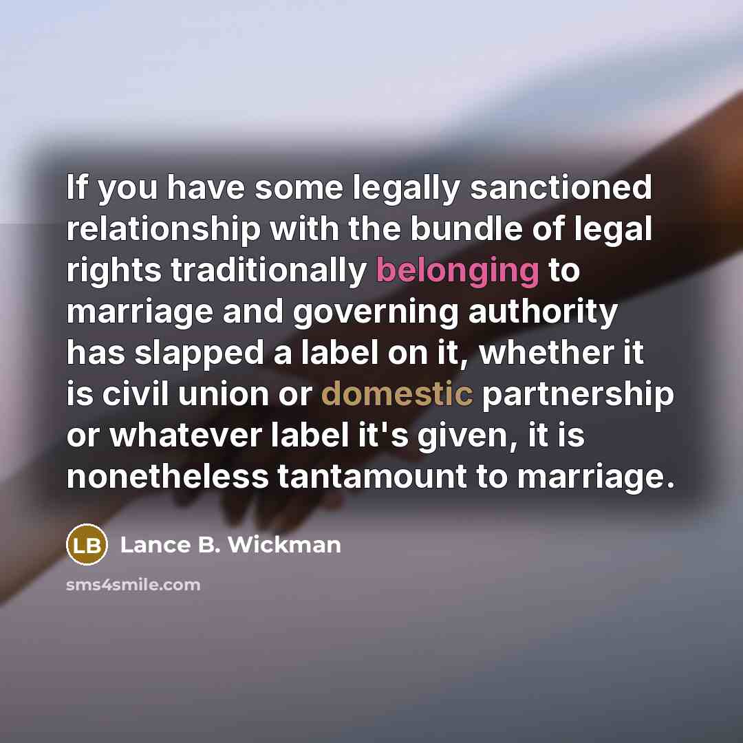 “If you have some legally sanctioned relationship with the bundle…” quote by Lance B. Wickman