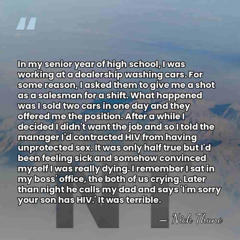 In my senior year of high school, I was working at a&hellip; - Nick Thune