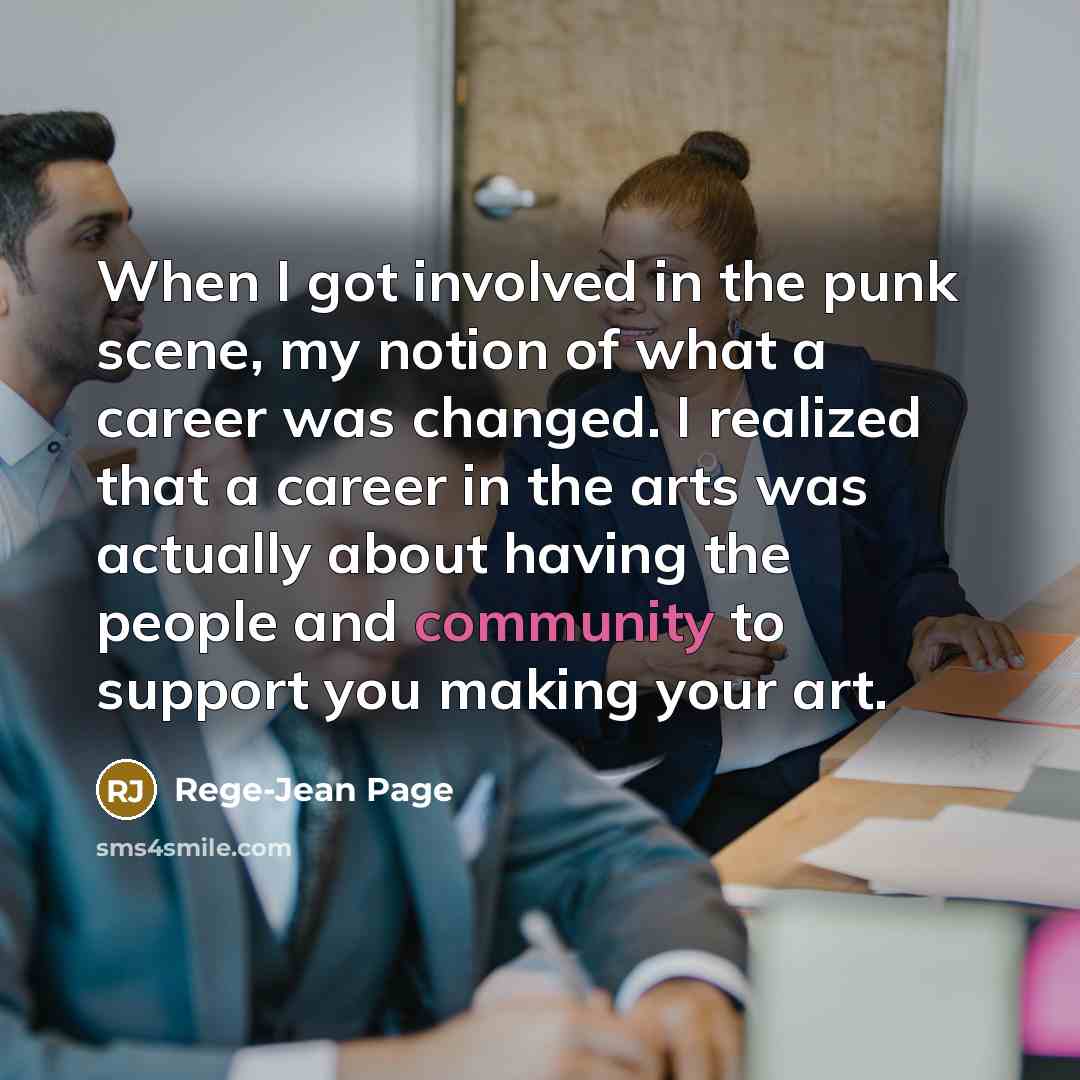 “When I got involved in the punk scene, my notion…” quote by Rege-Jean Page