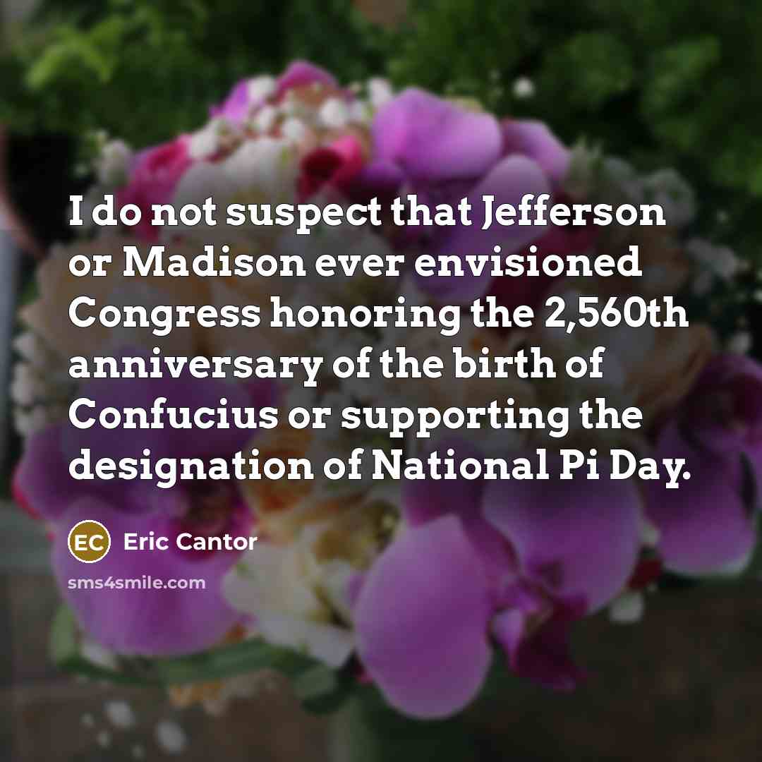 “I do not suspect that Jefferson or Madison ever envisioned…” quote by Eric Cantor
