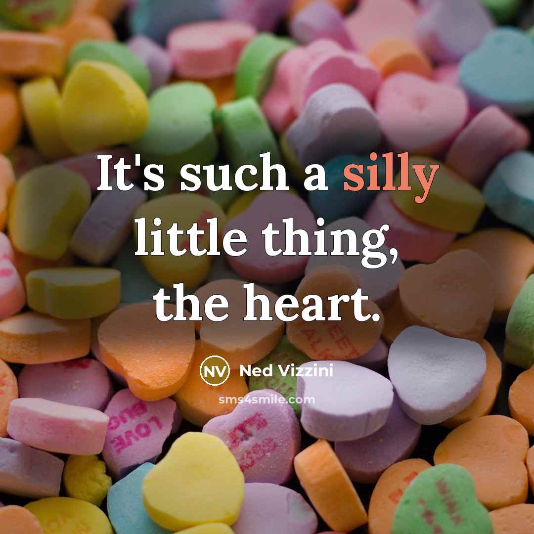 “It's such a silly little thing, the heart.…” quote by Ned Vizzini
