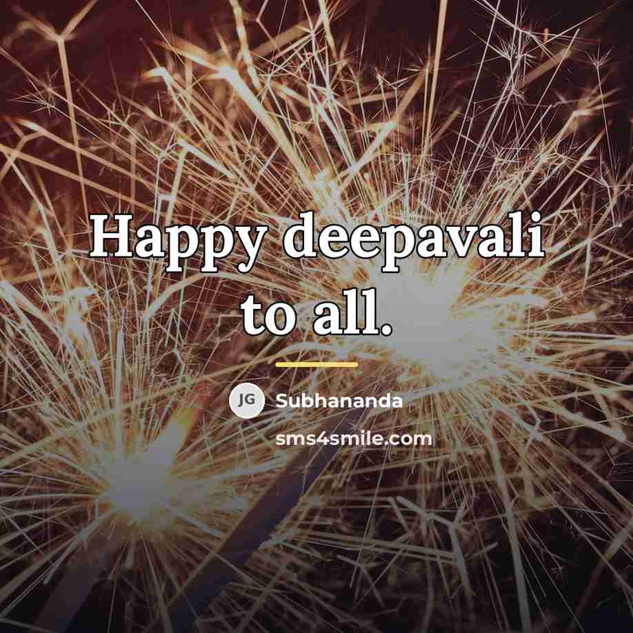 “Happy deepavali to all.…” quote by Subhananda