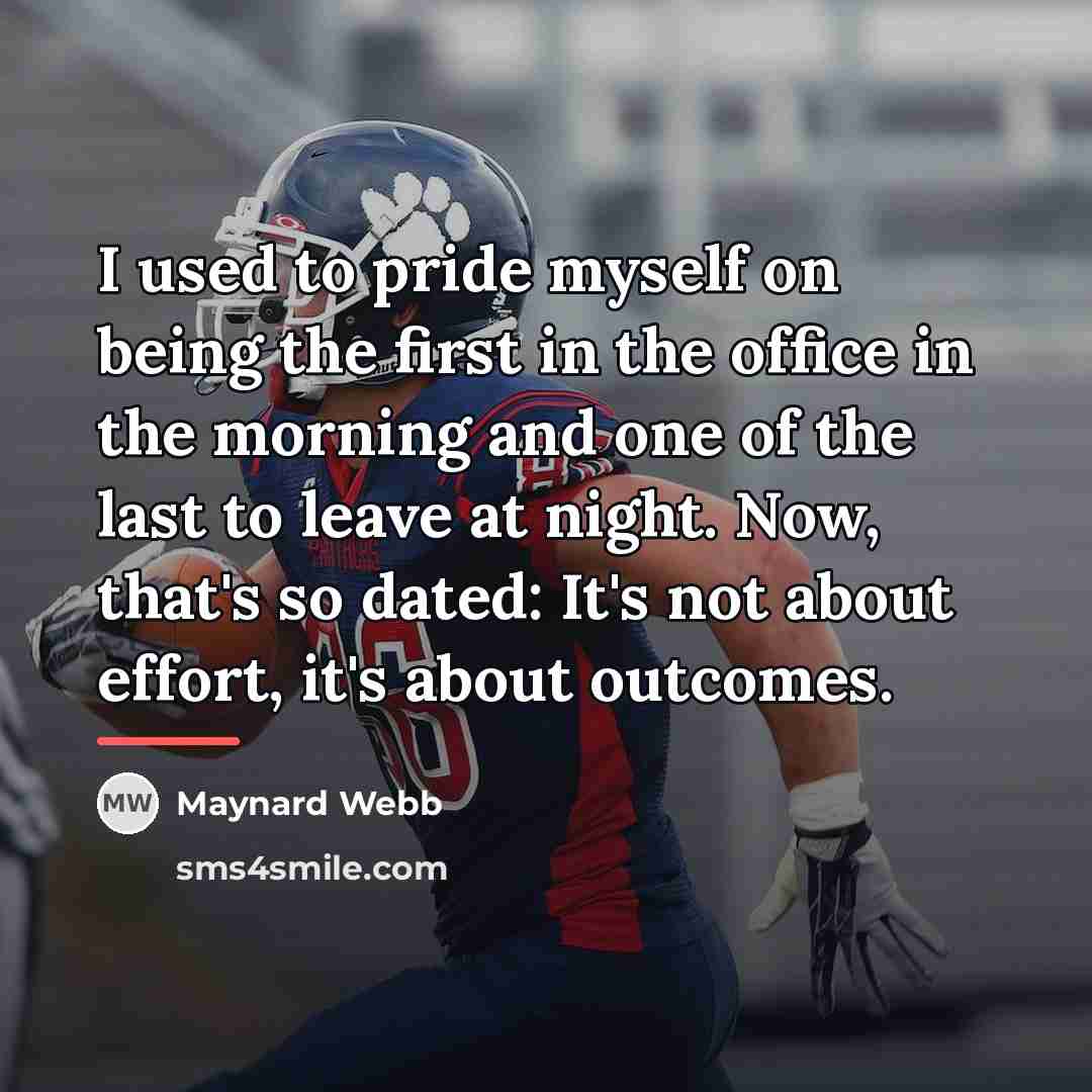 “I used to pride myself on being the first in…” quote by Maynard Webb