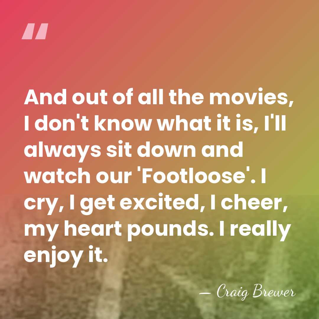 And out of all the movies, I don't know what it is,&hellip; - Craig Brewer