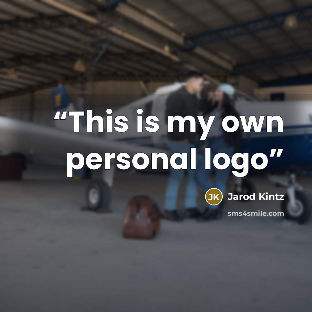 “This is my own personal logo” quote by Jarod Kintz