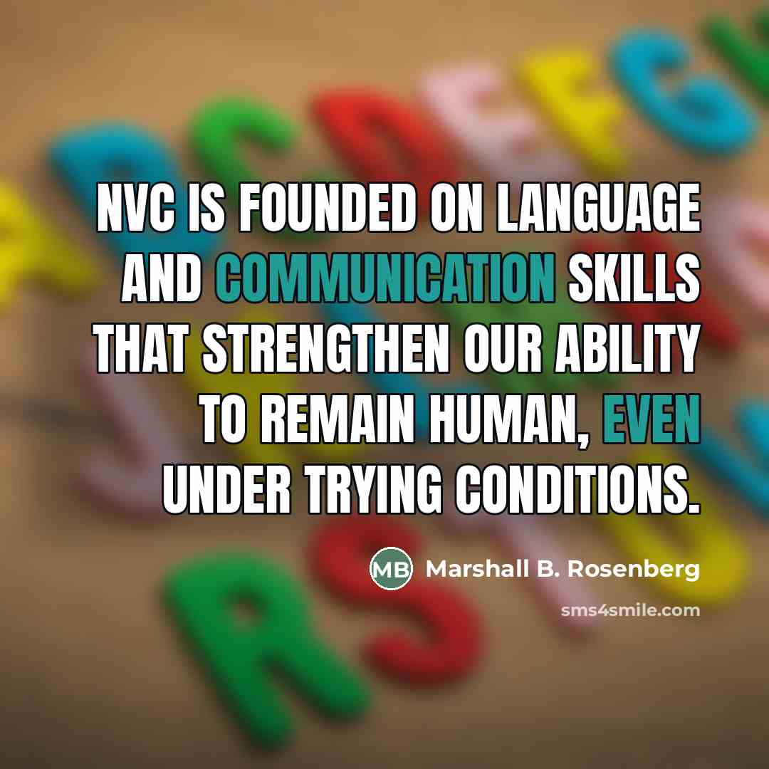 “NVC is founded on language and communication skills that strengthen…” quote by Marshall B. Rosenberg