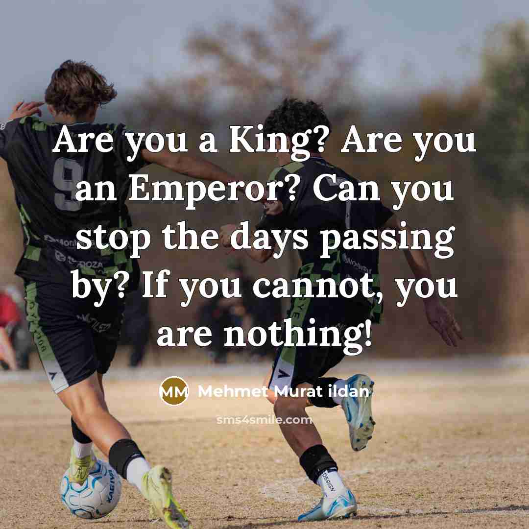 “Are you a King? Are you an Emperor? Can you…” quote by Mehmet Murat Ildan