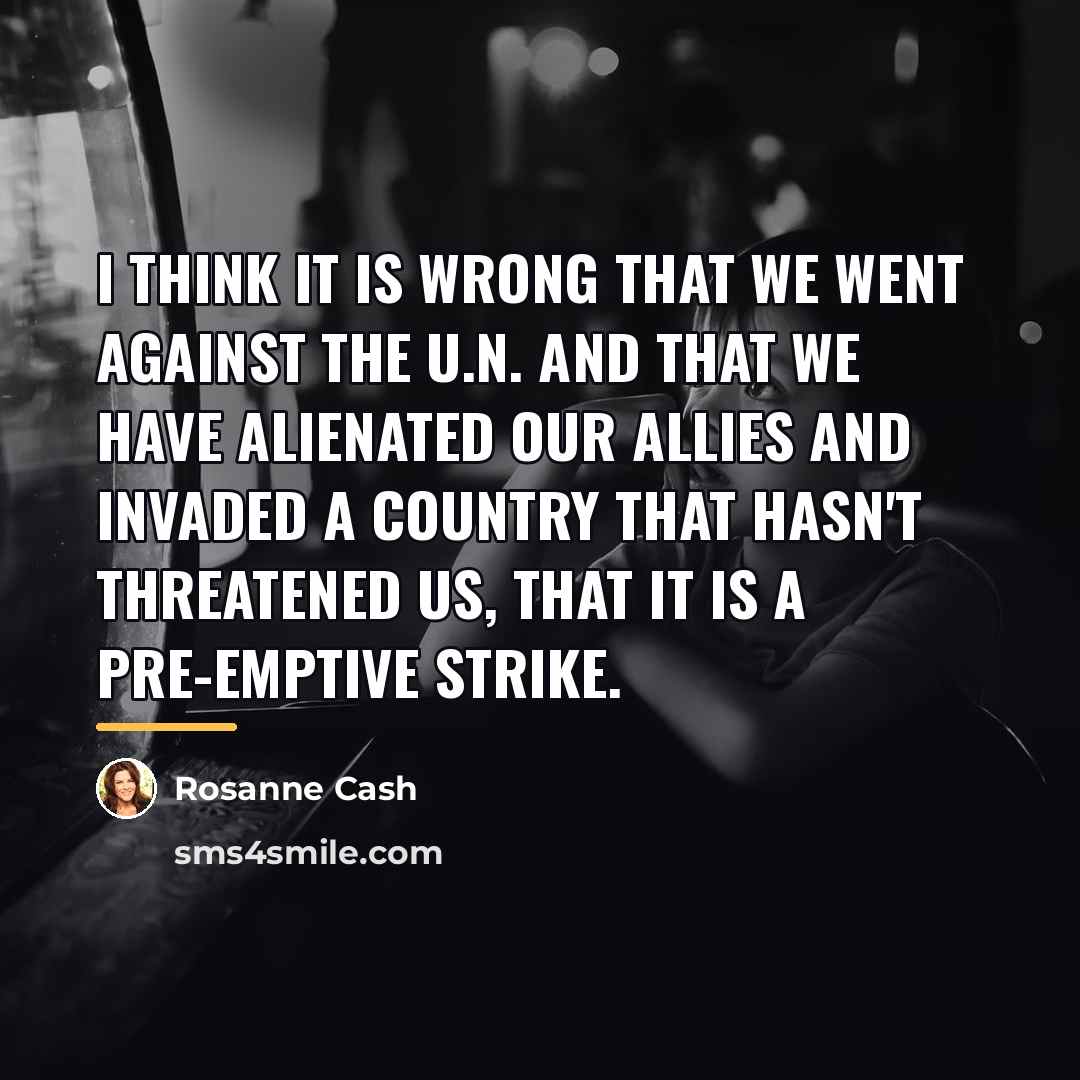 “I think it is wrong that we went against The…” quote by Rosanne Cash
