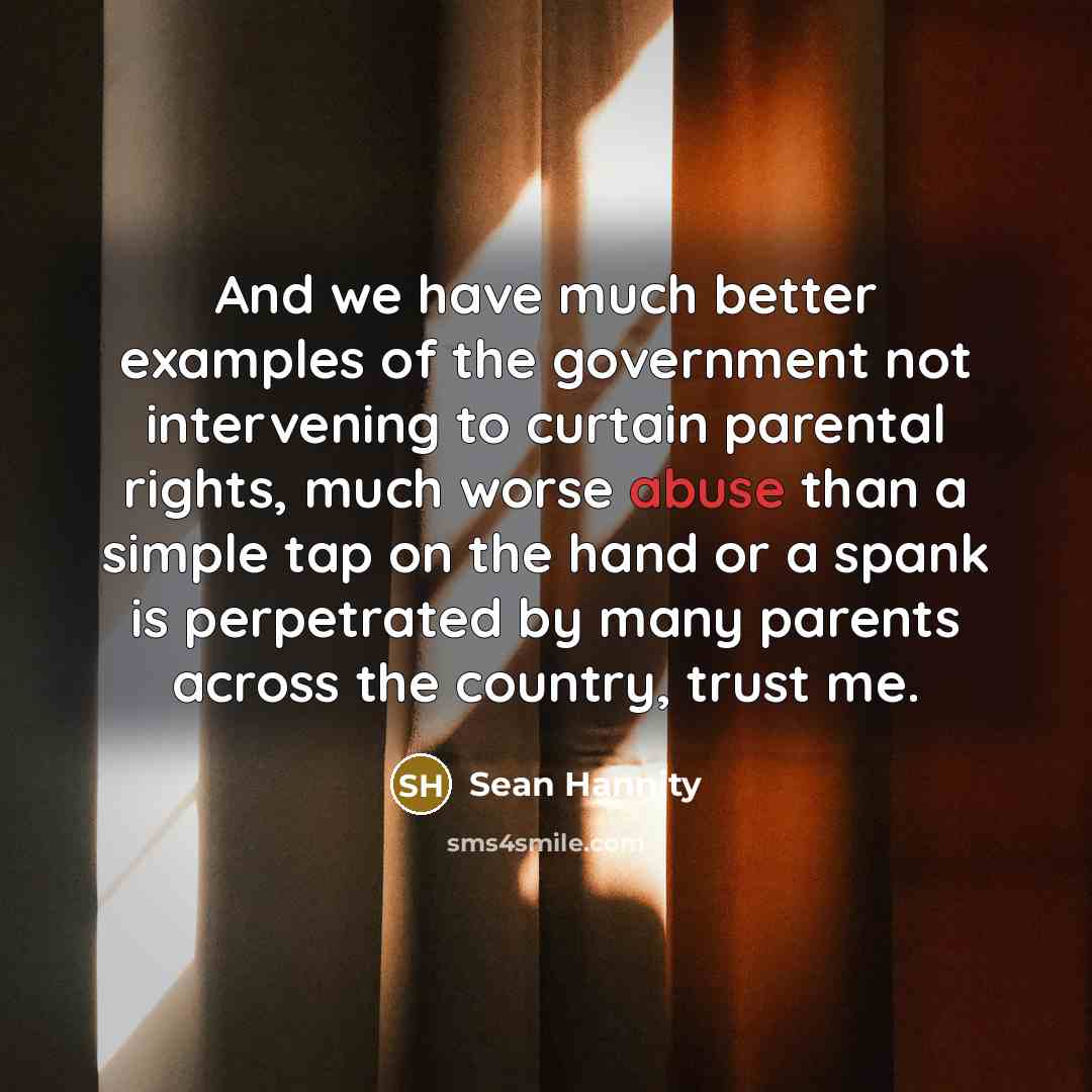“And we have much better examples of the government not…” quote by Sean Hannity