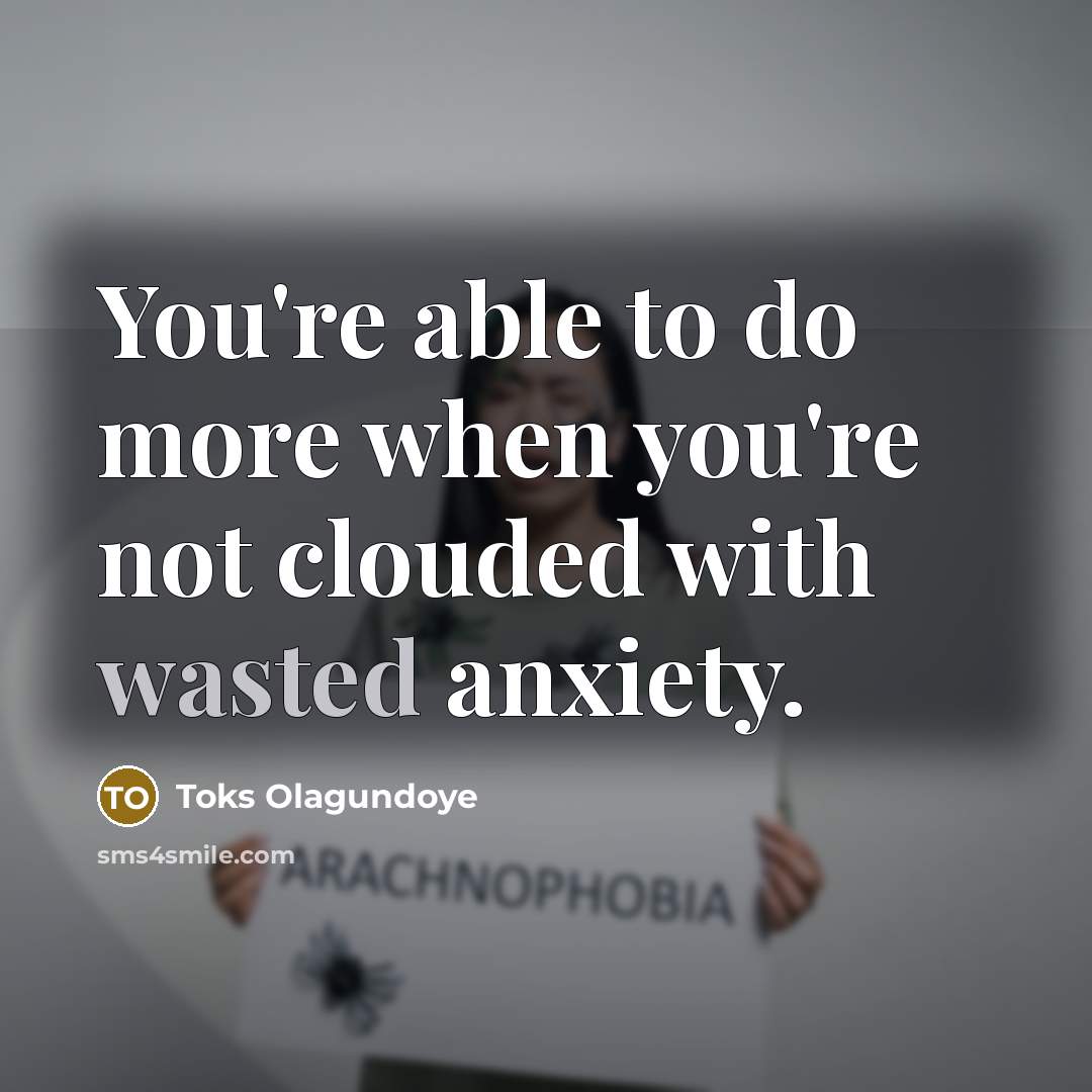 “You're able to do more when you're not clouded with…” quote by Toks Olagundoye