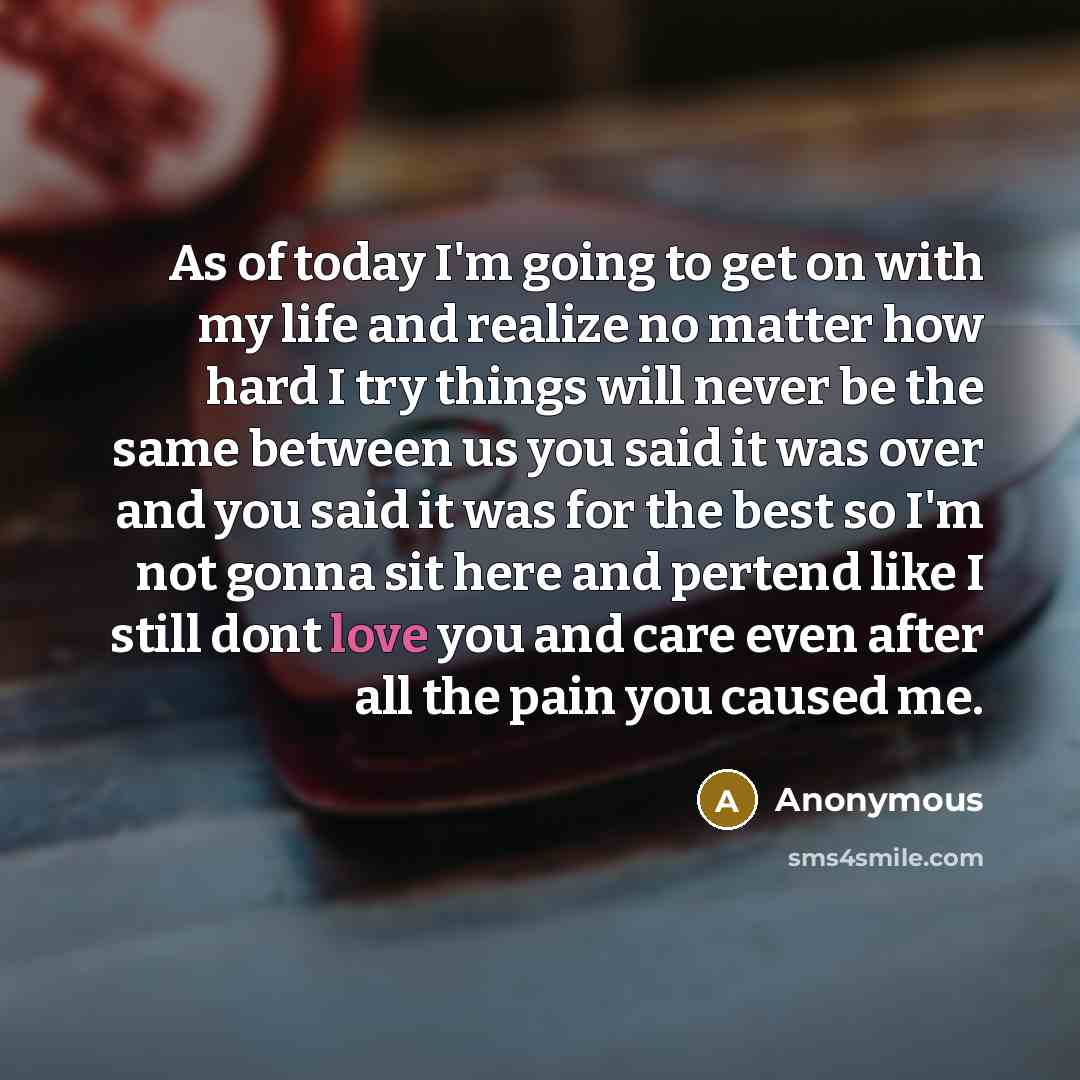 “As of today I'm going to get on with my…” quote by Anonymous