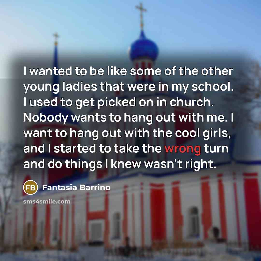 “I wanted to be like some of the other young…” quote by Fantasia Barrino