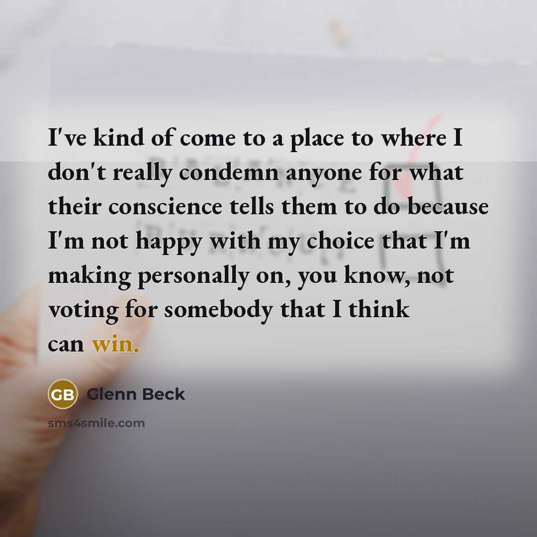 “I've kind of come to a place to where I…” quote by Glenn Beck