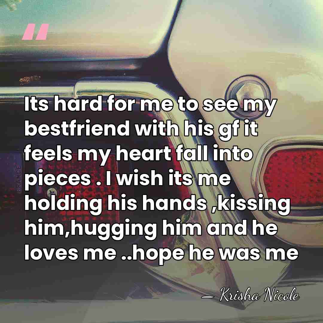 Its hard for me to see my bestfriend with his gf it&hellip; - Krisha Nicole