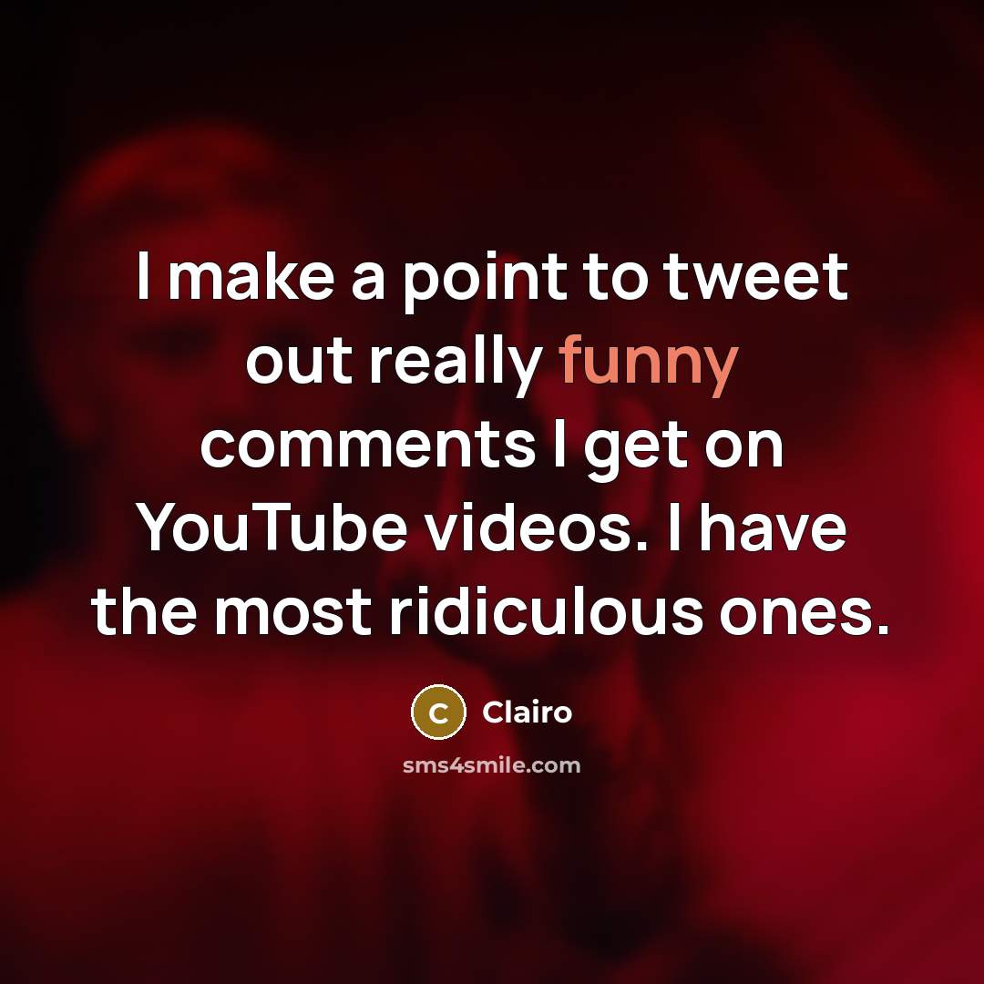 “I make a point to tweet out really funny comments…” quote by Clairo