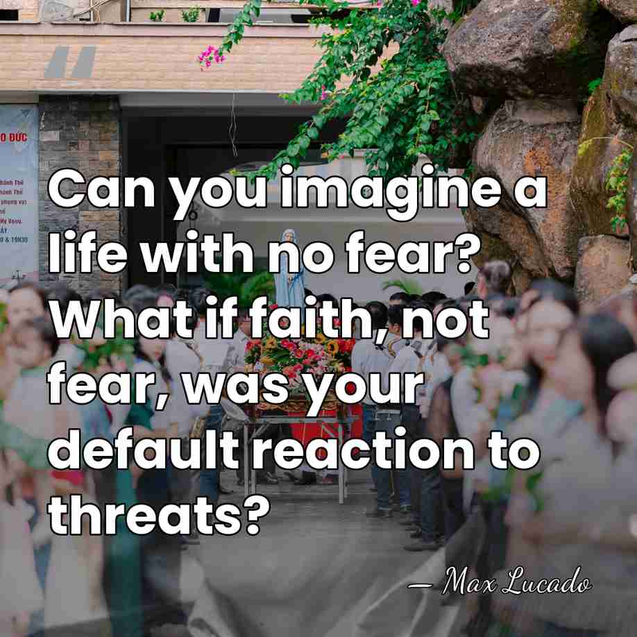 Can you imagine a life with no fear? What if faith, not&hellip; - Max Lucado
