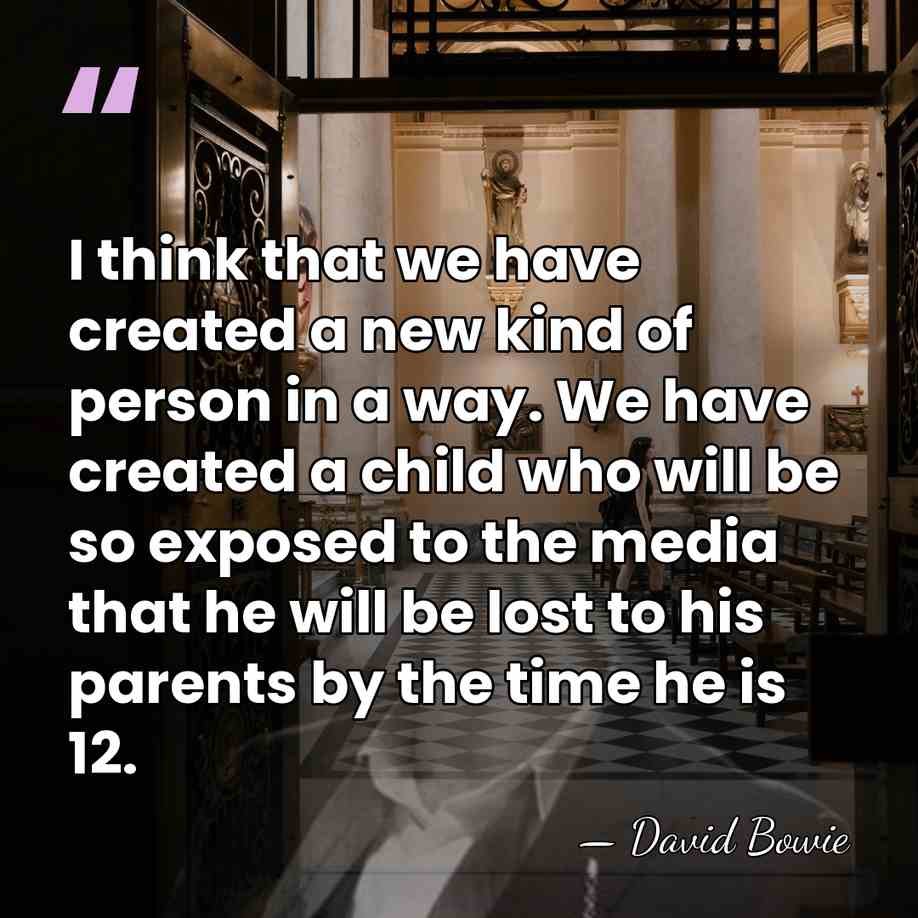 I think that we have created a new kind of person in&hellip; - David Bowie