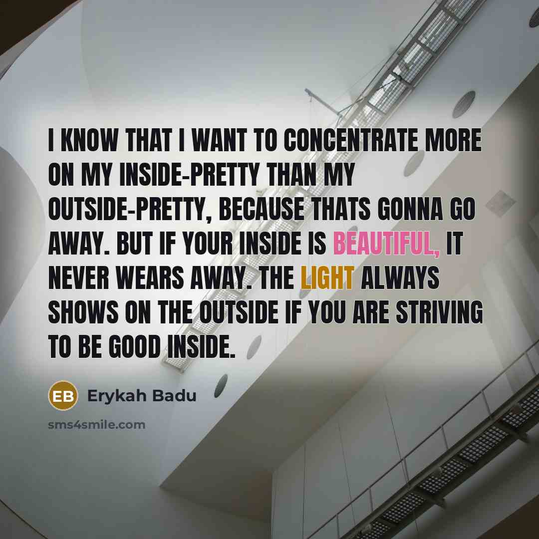 “I know that I want to concentrate more on my…” quote by Erykah Badu