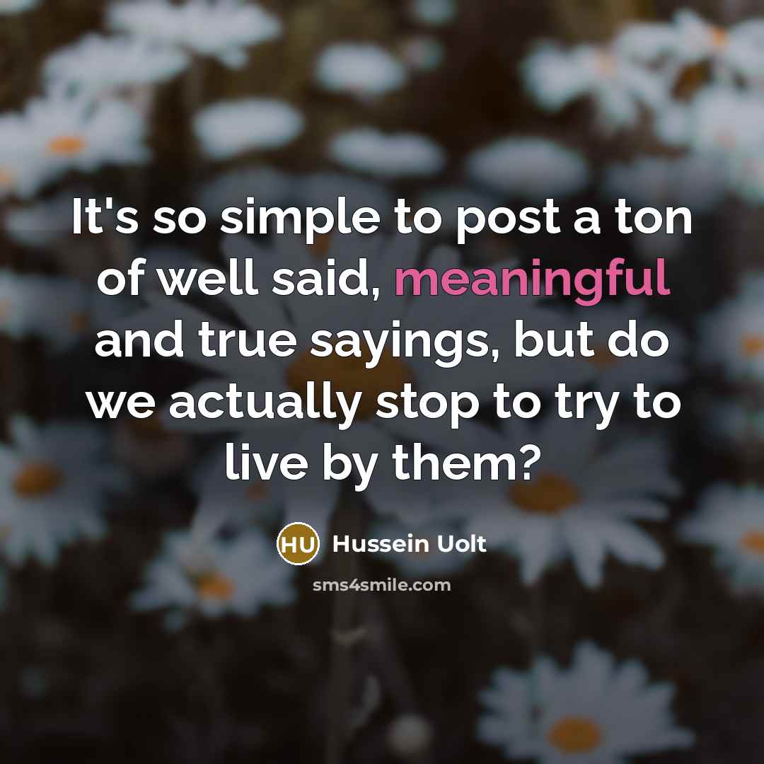 “It's so simple to post a ton of well said,…” quote by Hussein Uolt