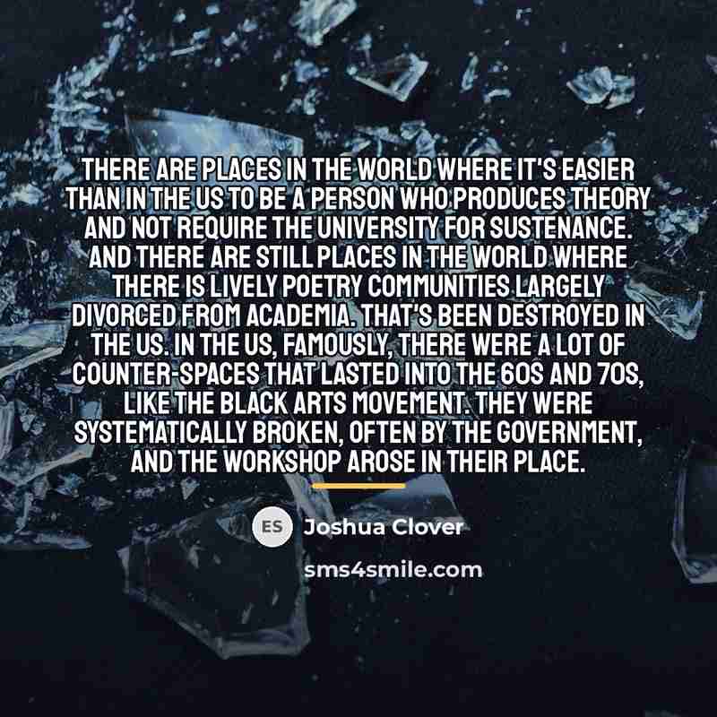 “There are places in the world where it's easier than…” quote by Joshua Clover