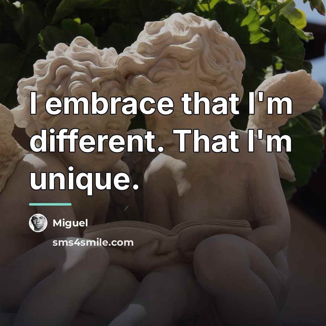 “I embrace that I'm different. That I'm unique.…” quote by Miguel