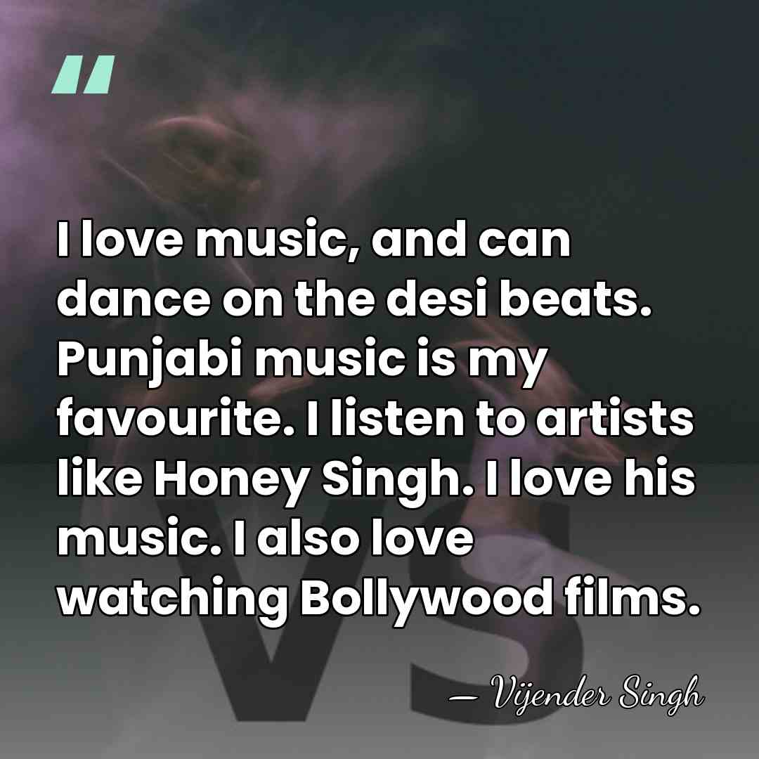 I love music, and can dance on the desi beats. Punjabi music&hellip; - Vijender Singh