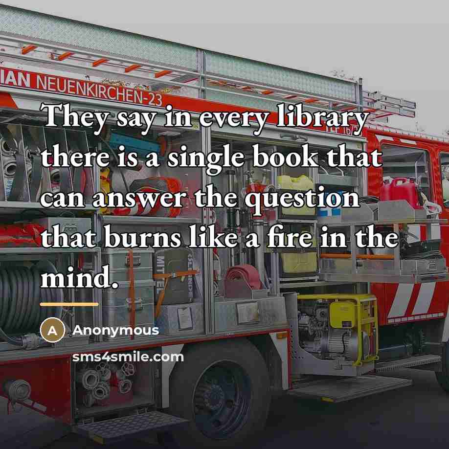 “They say in every library there is a single book…” quote by Anonymous