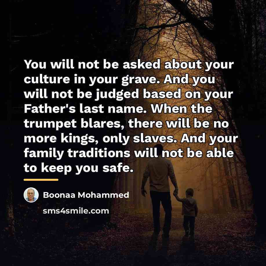 “You will not be asked about your culture in your…” quote by Boonaa Mohammed
