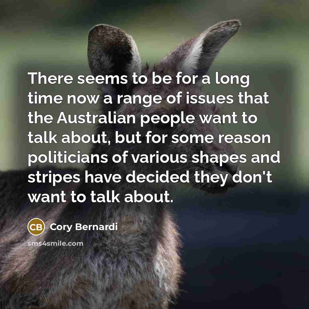 “There seems to be for a long time now a…” quote by Cory Bernardi