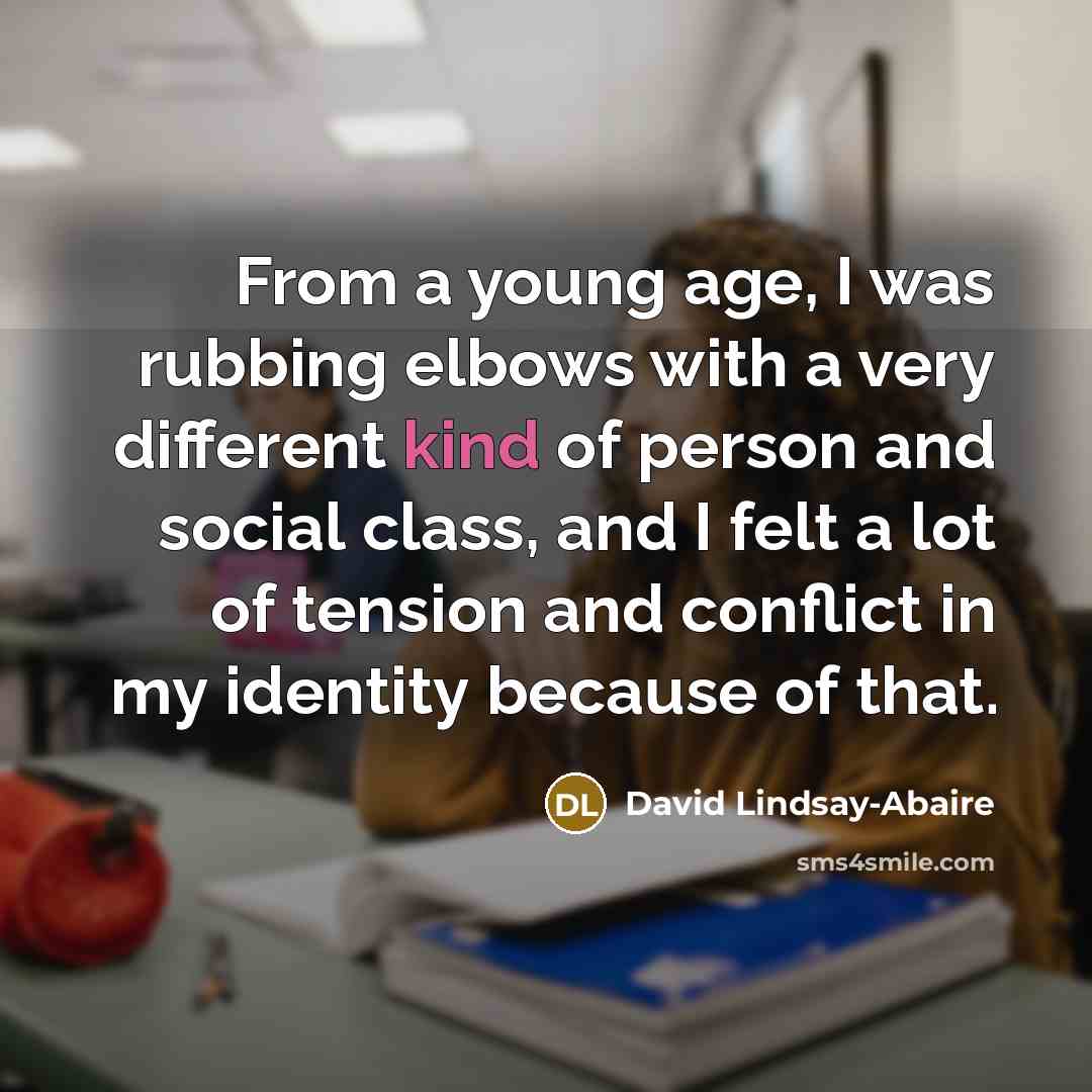 “From a young age, I was rubbing elbows with a…” quote by David Lindsay-Abaire