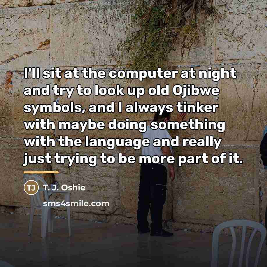 “I'll sit at the computer at night and try to…” quote by T. J. Oshie