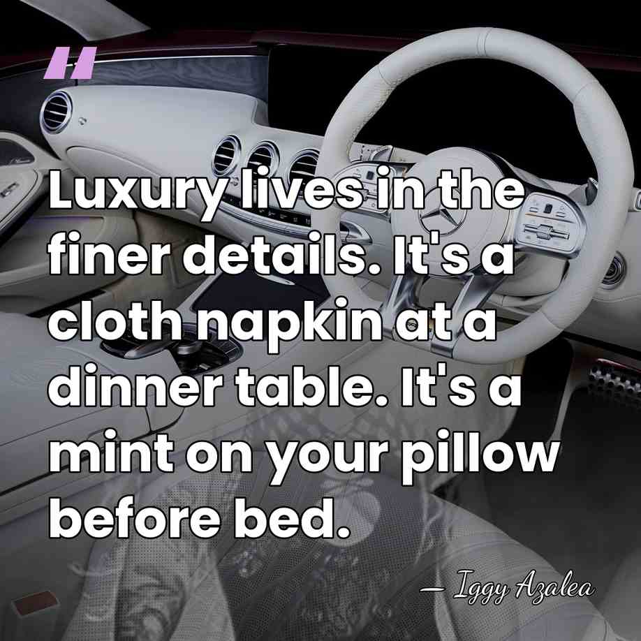 Luxury lives in the finer details. It's a cloth napkin at a&hellip; - Iggy Azalea