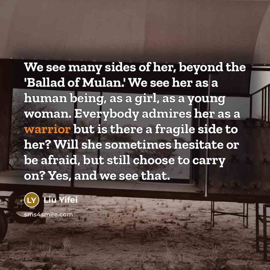 “We see many sides of her, beyond the 'Ballad of…” quote by Liu Yifei