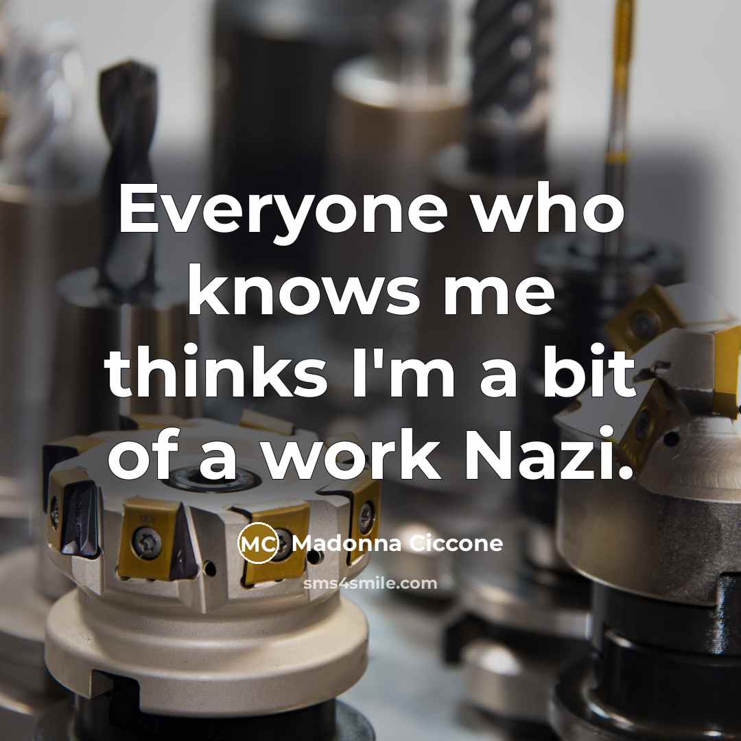 “Everyone who knows me thinks I'm a bit of a…” quote by Madonna Ciccone